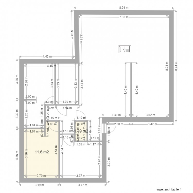 davidb. Plan de 0 pièce et 0 m2