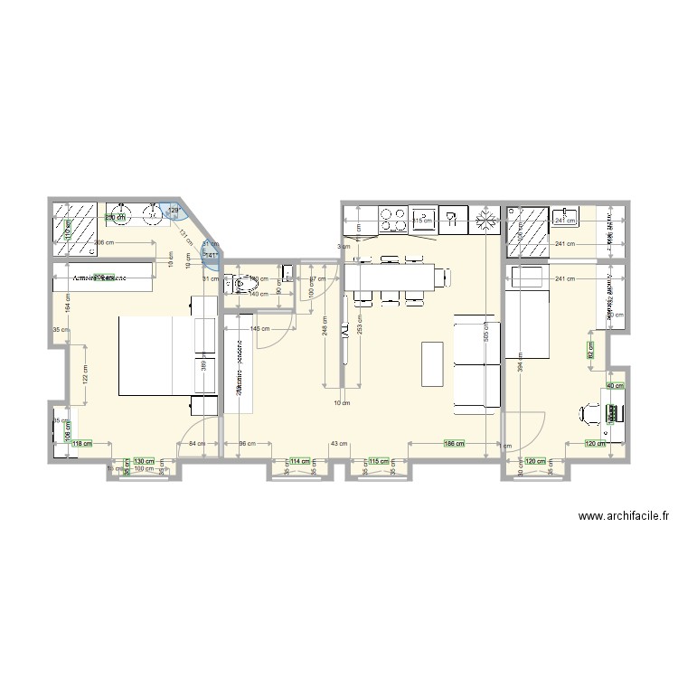 DUVIVIER 1ER ETAGE EN 3P 2. Plan de 0 pièce et 0 m2