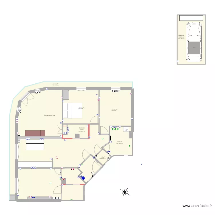 Duquesne base propre. Plan de 