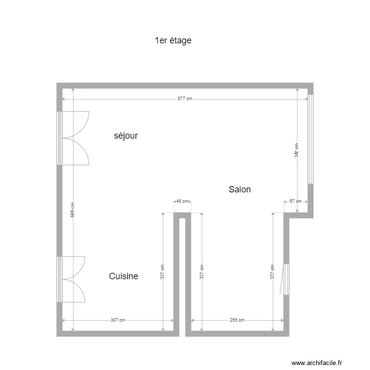Chemin du bois 95 1er &eacute;tage. Plan de 
