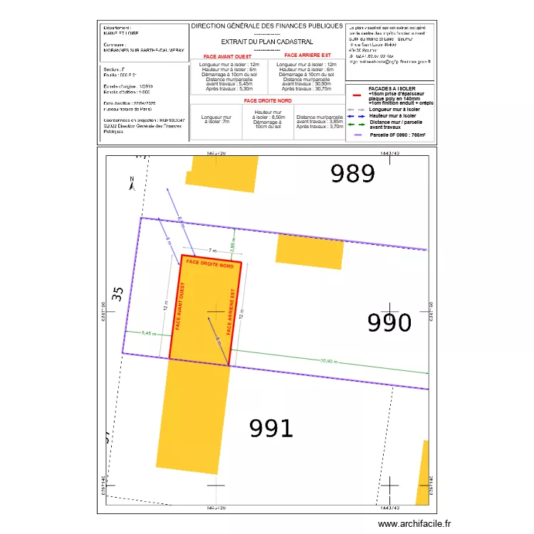 DP02 TAILLARD. Plan de 