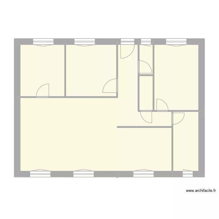 edl rey. Plan de 7  et 73 m²