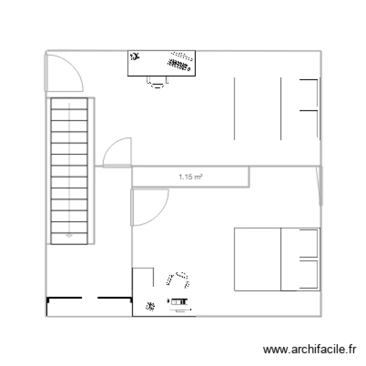 Future plan de l'&eacute;tage. Plan de 