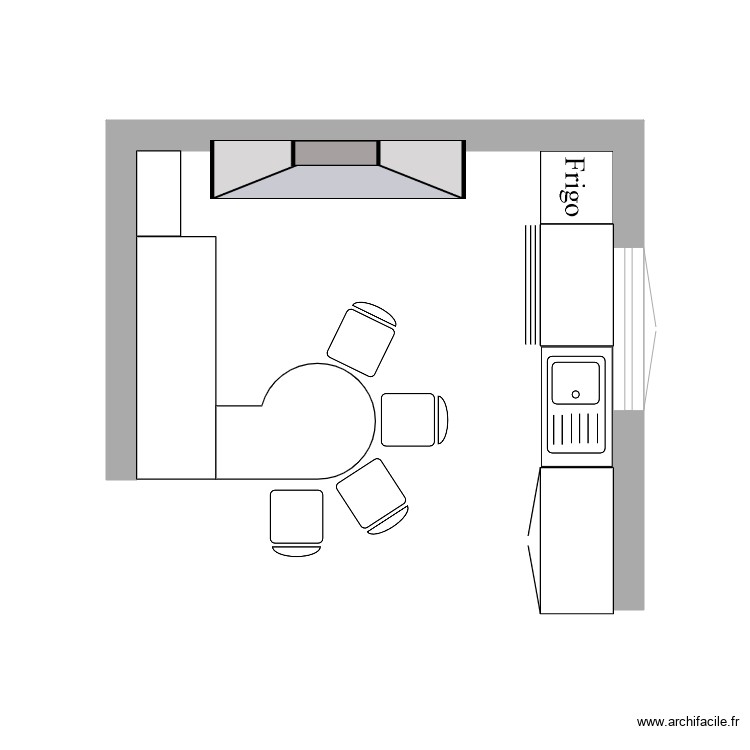 cuisine. Plan de 0 pièce et 0 m2