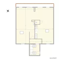 Plan 1er &eacute;tage ferme