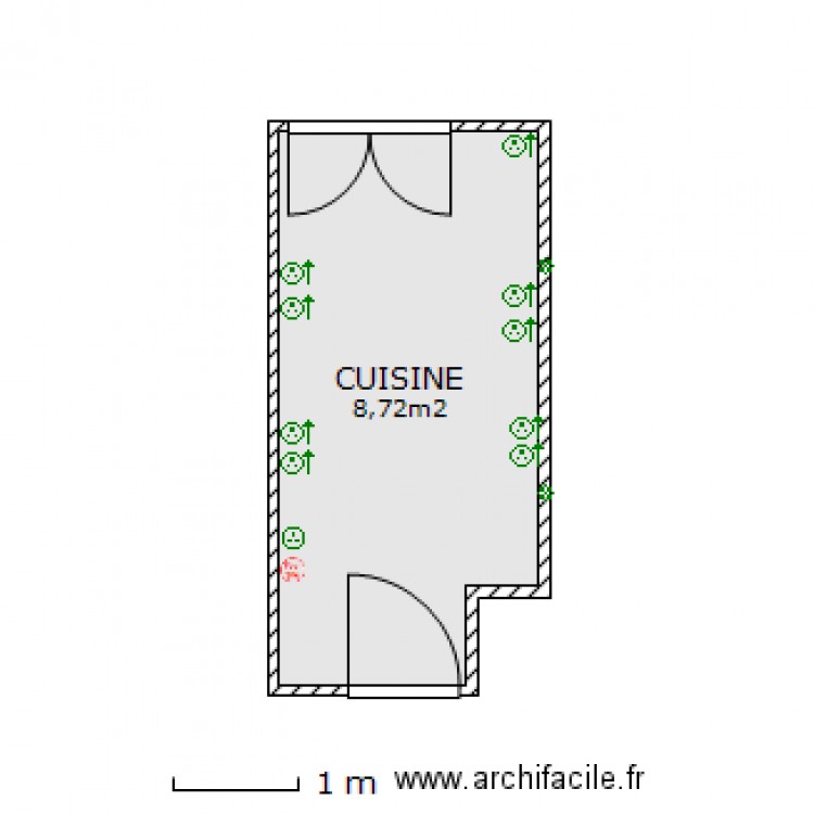 CUISINE SIMONE . Plan de 0 pièce et 0 m2