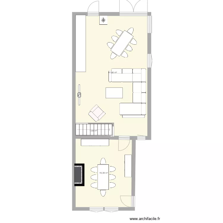 Maison 1. Plan de 