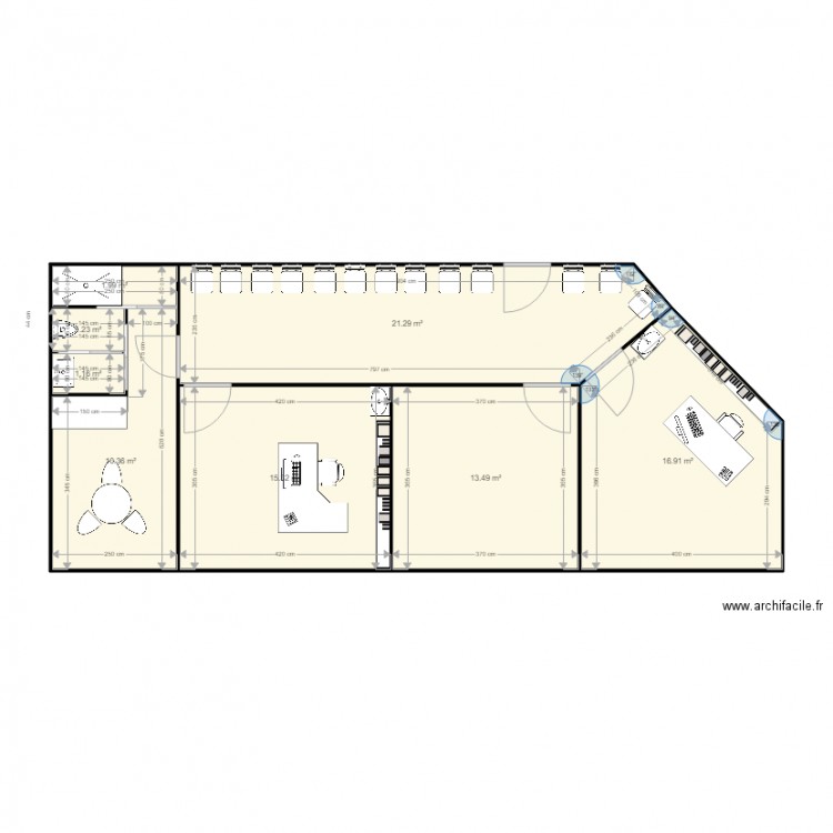 bureau anesthésie nouvelles dimensions. Plan de 0 pièce et 0 m2