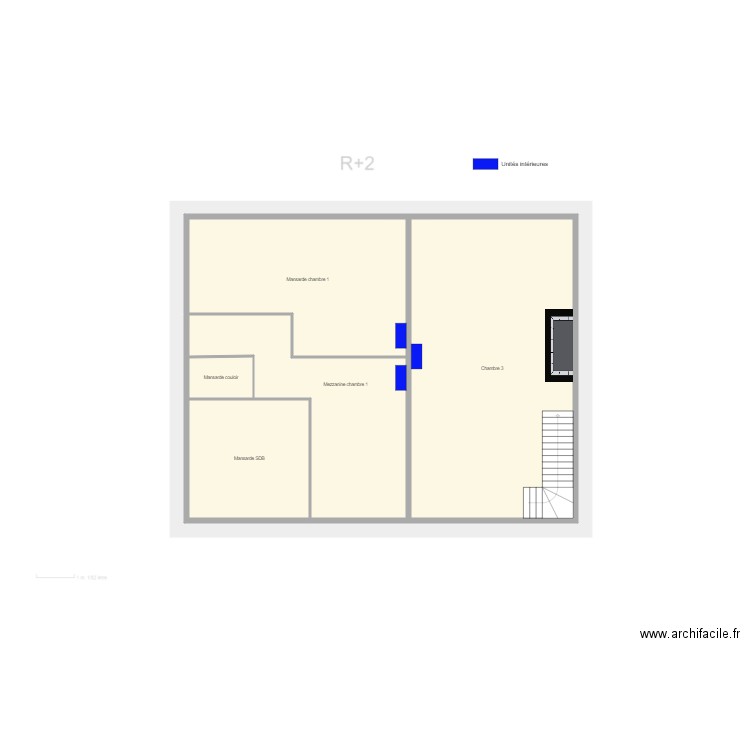 Etage 2 Mélanie GONZALEZ. Plan de 0 pièce et 0 m2