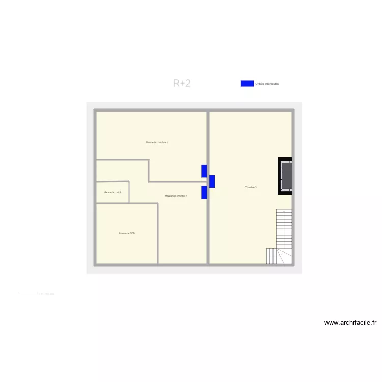 Etage 2 M&eacute;lanie GONZALEZ. Plan de 