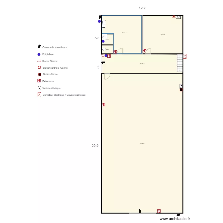  PLAN Secu HANGARD SCI. Plan de 