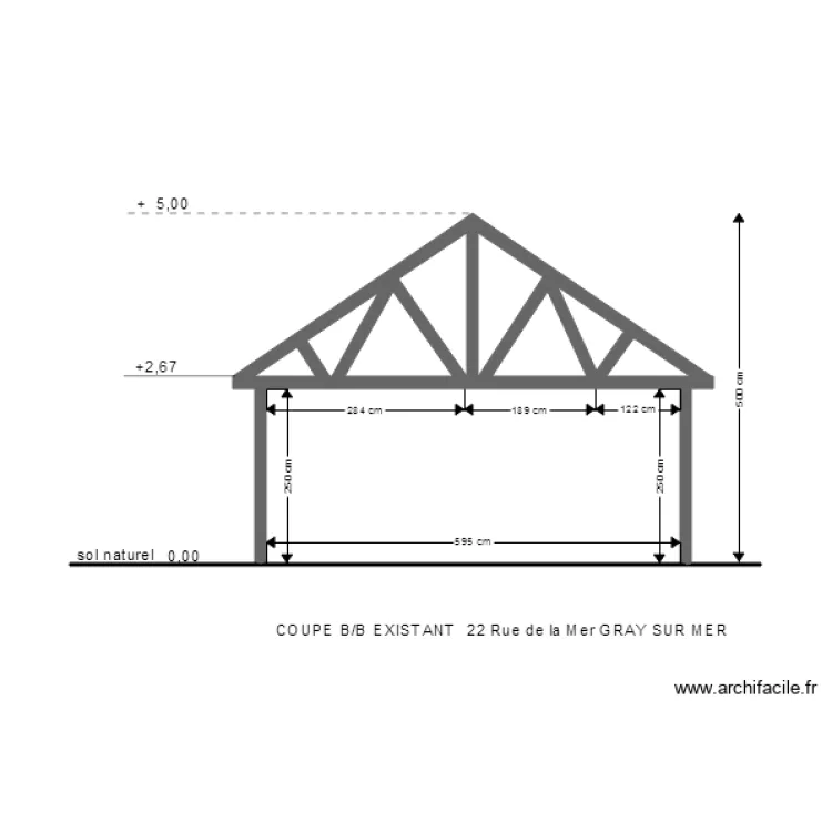 C B B EXISTANT1. Plan de C B B EXISTANT1. Plan de
