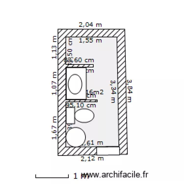 salle de bain. Plan de salle de bain. Plan de