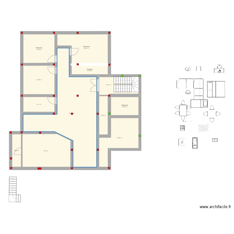 plan maison1. Plan de 0 pièce et 0 m2