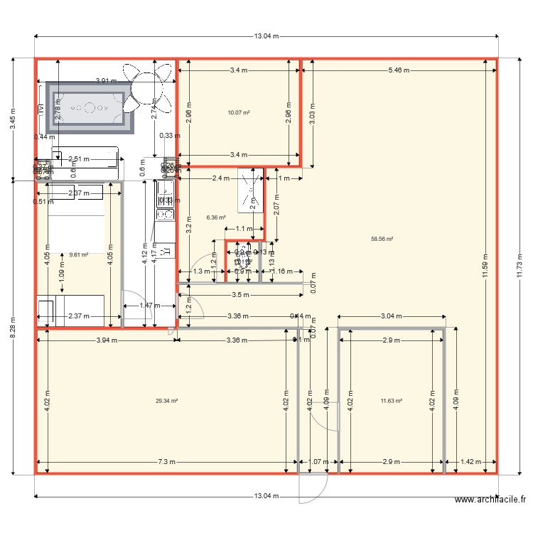 studioRDC3105201914h42. Plan de 0 pièce et 0 m2