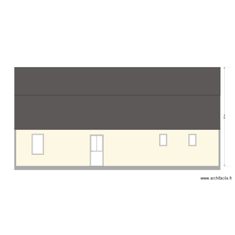 PLAN DE FACADE. Plan de 0 pièce et 0 m2