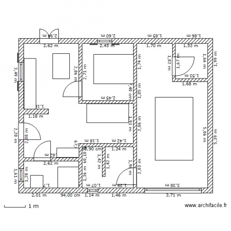 soubassement. Plan de 0 pièce et 0 m2