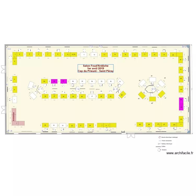 Cep du Prieur&eacute; Implantation 2019 V3. Plan de 