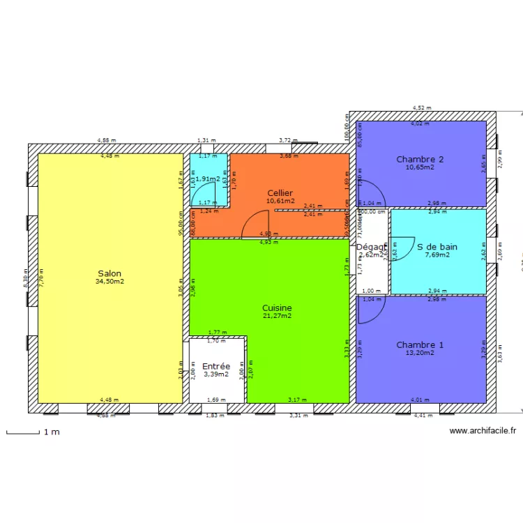 maison-rdc. Plan de 