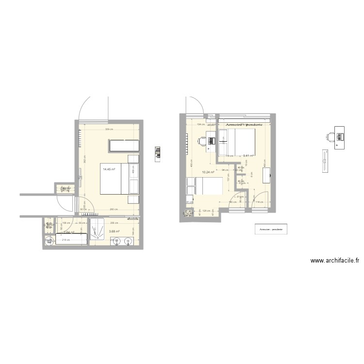 chambre2. Plan de 0 pièce et 0 m2