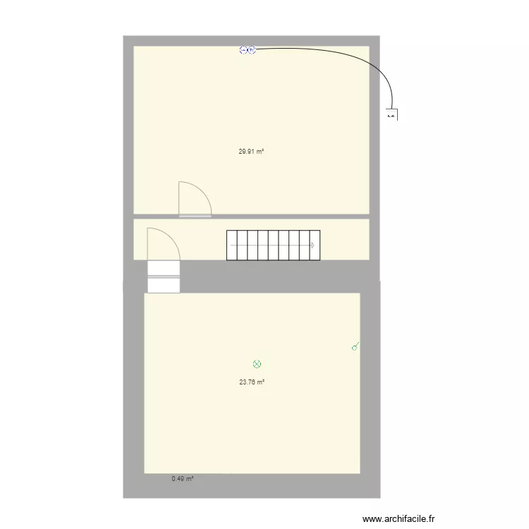 yann  etage RJ TV. Plan de 