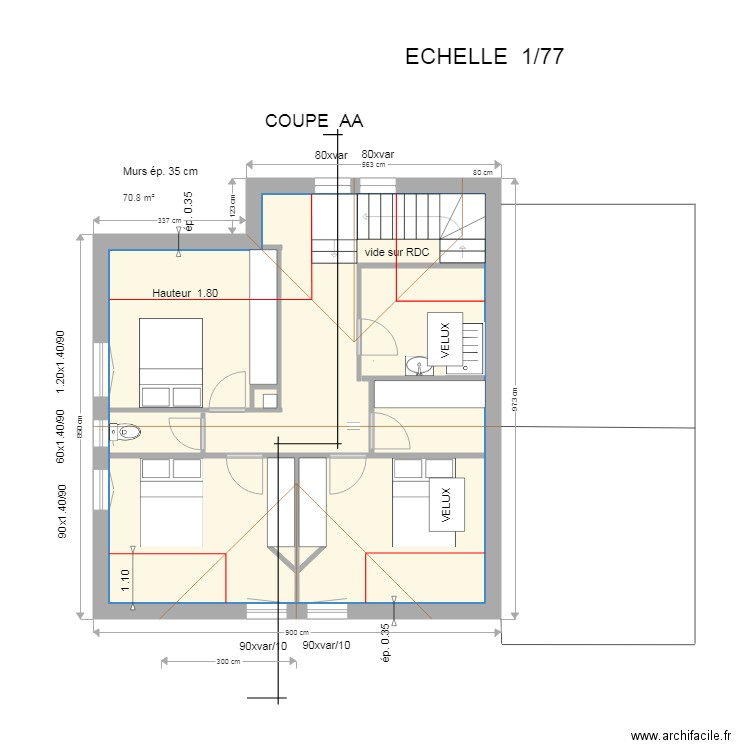 ROZAND   VILLARD  ETAGE A. Plan de 0 pièce et 0 m2