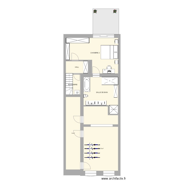 DEFACQ SS V2. Plan de 7 pièces et 82 m2