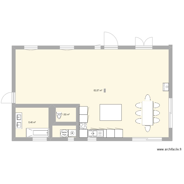 MAISON LE ROVE PLAN 1. Plan de 0 pièce et 0 m2