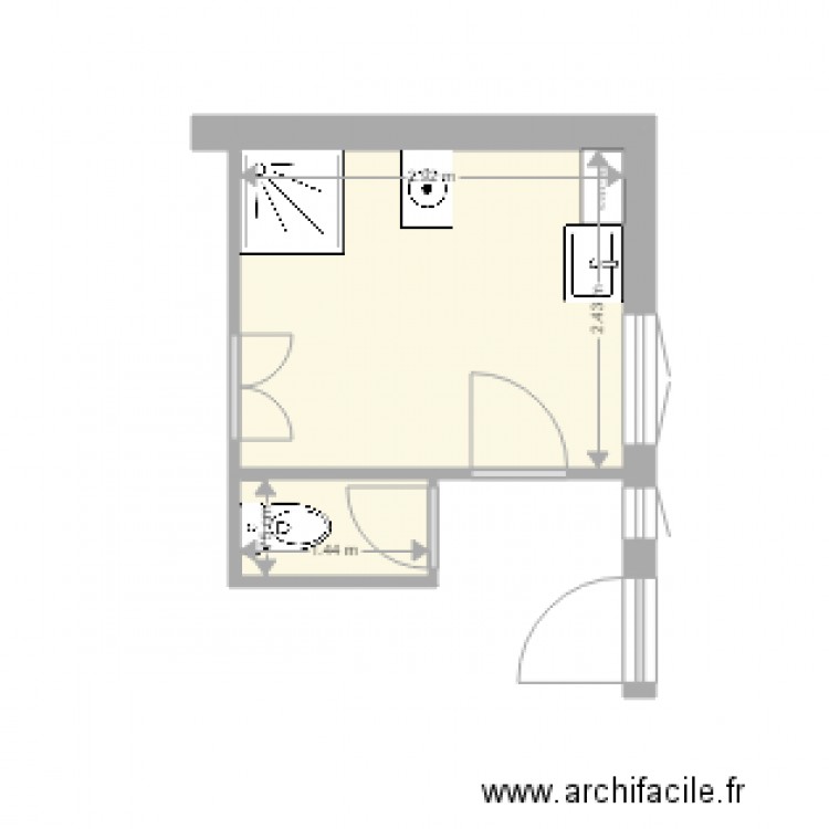 KEROUEDAN Etat actuel. Plan de 0 pièce et 0 m2