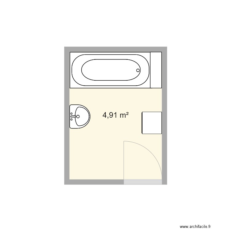 SDB forgeron existant. Plan de 0 pièce et 0 m2