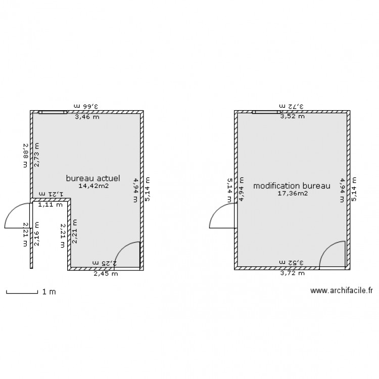 bureau. Plan de 0 pièce et 0 m2