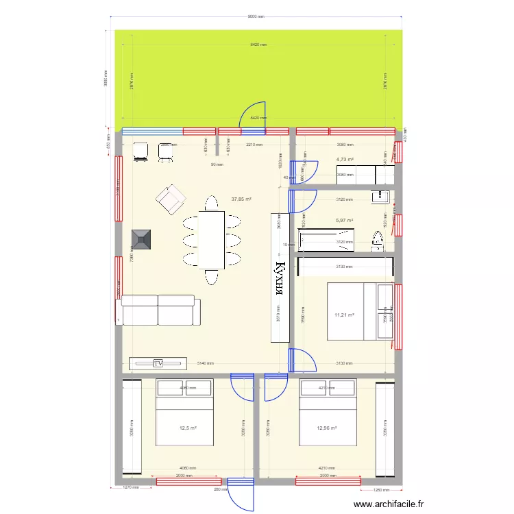Eko okna v3. Plan de 
