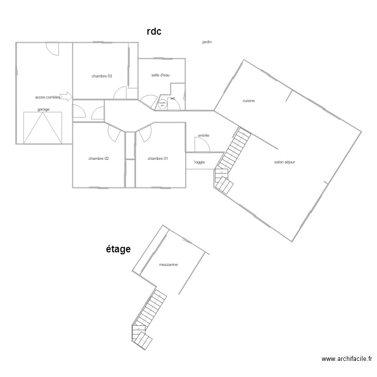 chopin. Plan de 0 pièce et 0 m2