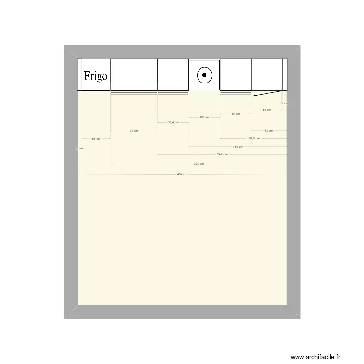 cuisine loc. Plan de 