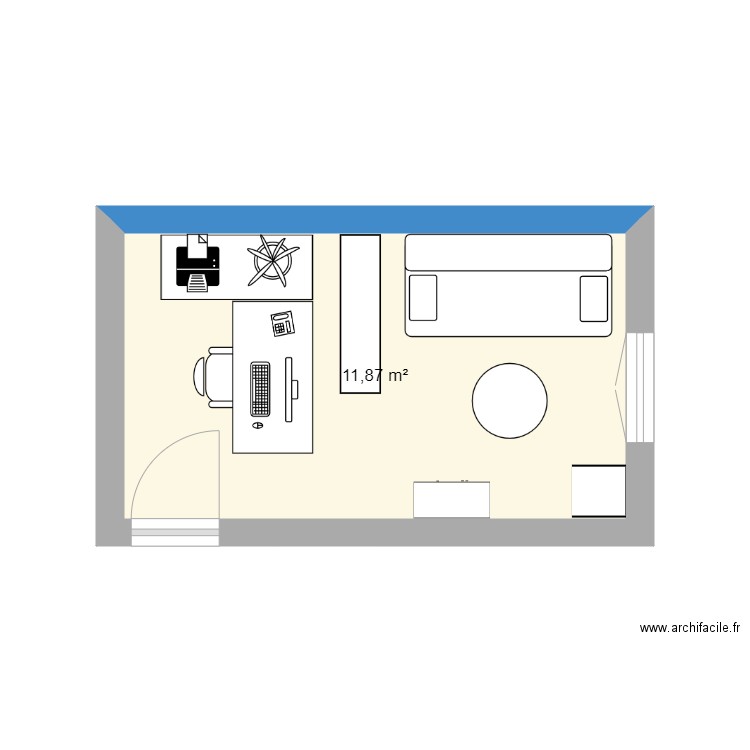Bureau 1. Plan de 0 pièce et 0 m2