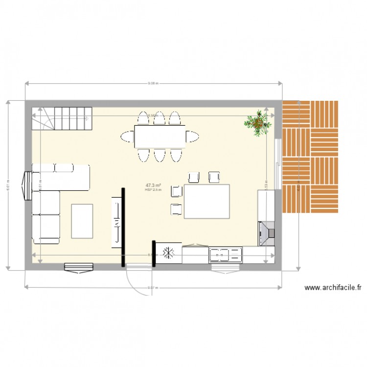 Projet chalet Avec etage RDC 1. Plan de 0 pièce et 0 m2