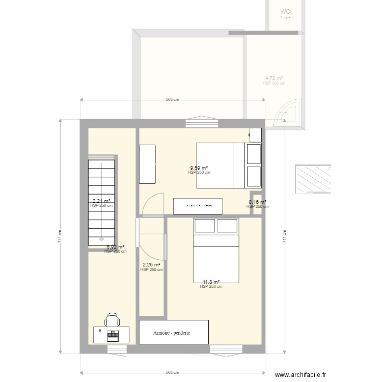 Maison . Plan de 12 pièces et 102 m2