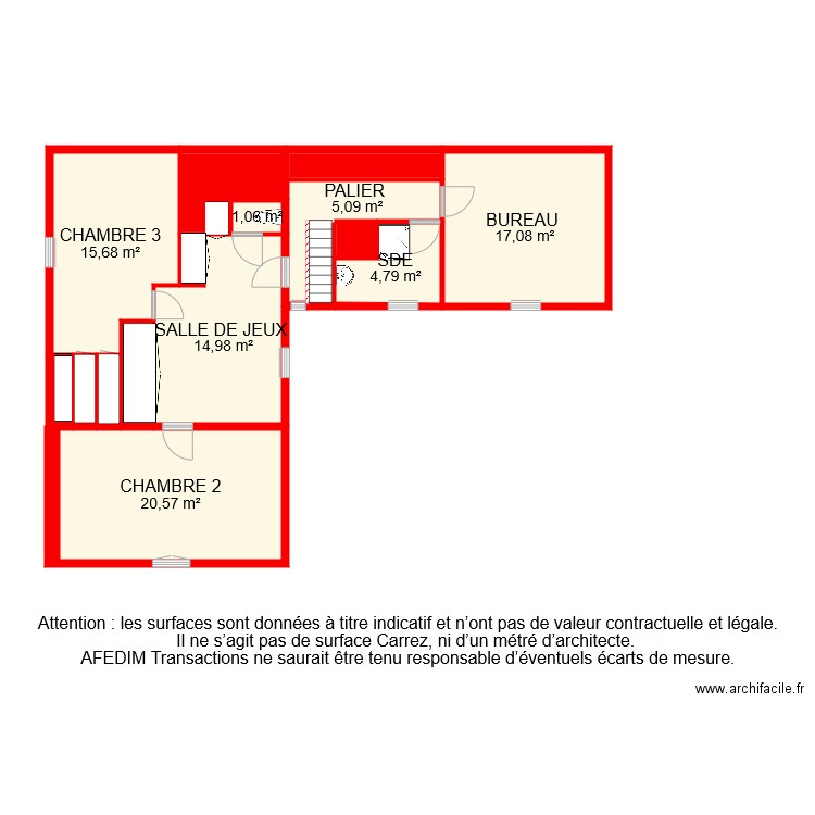 BI 7086 ETAGE . Plan de 0 pièce et 0 m2