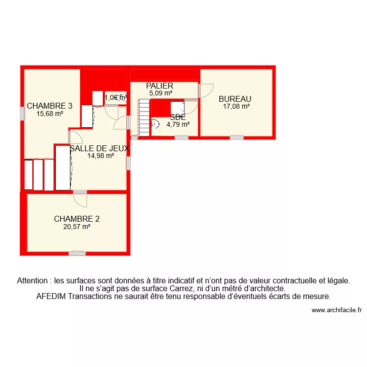 BI 7086 ETAGE . Plan de 