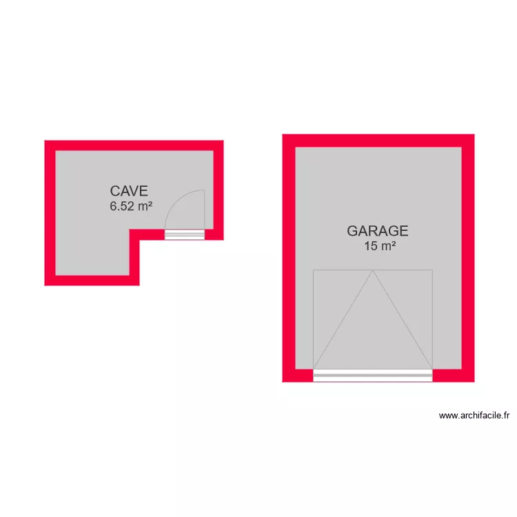 CAVE 6221 OUA. Plan de 