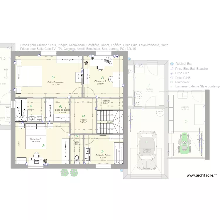 Pavillon RdC Bis. Plan de 