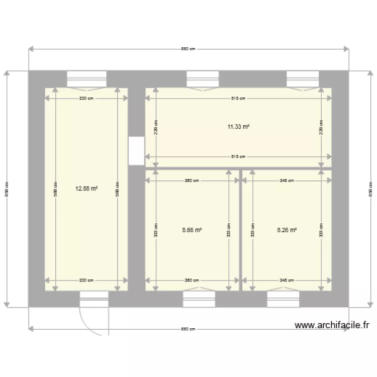 Quintard 1ier. Plan de 