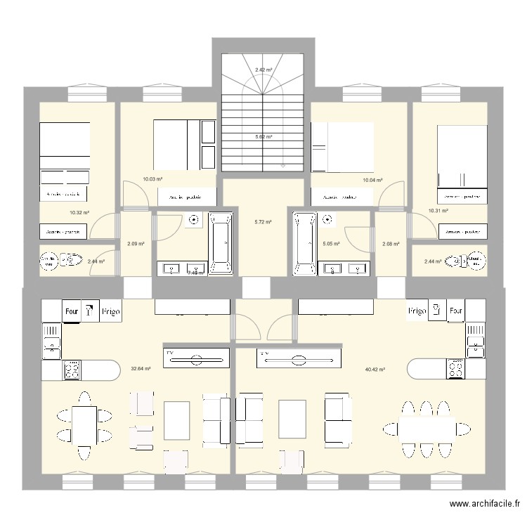 1er étage V3. Plan de 0 pièce et 0 m2