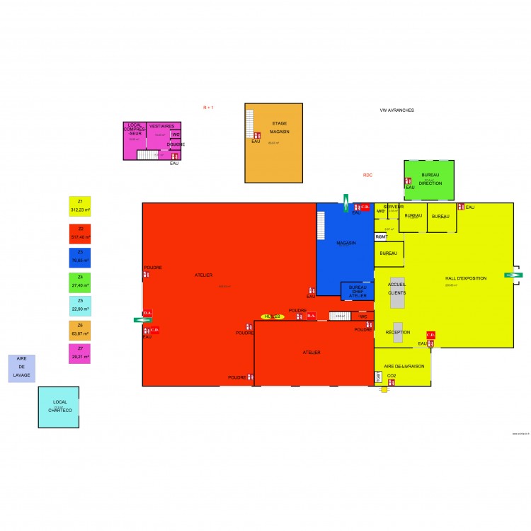 EMEC VW AVRANCHES. Plan de 0 pièce et 0 m2