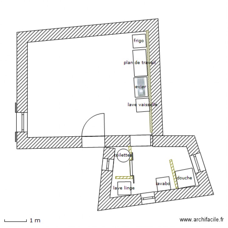 projet squat6-équipé. Plan de 0 pièce et 0 m2