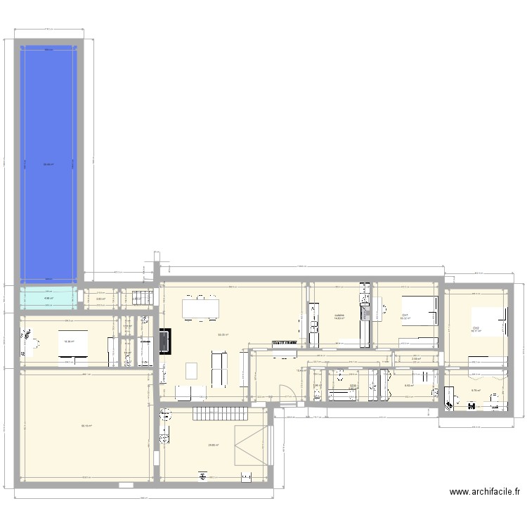 Vedrin 2020 piscine 18m 5. Plan de 0 pièce et 0 m2