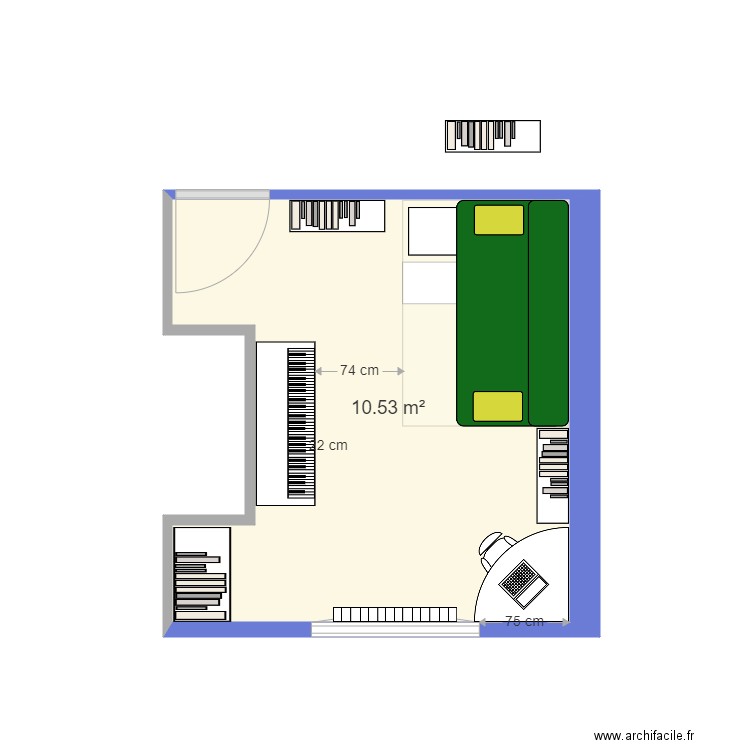 chambre amis 5. Plan de 0 pièce et 0 m2