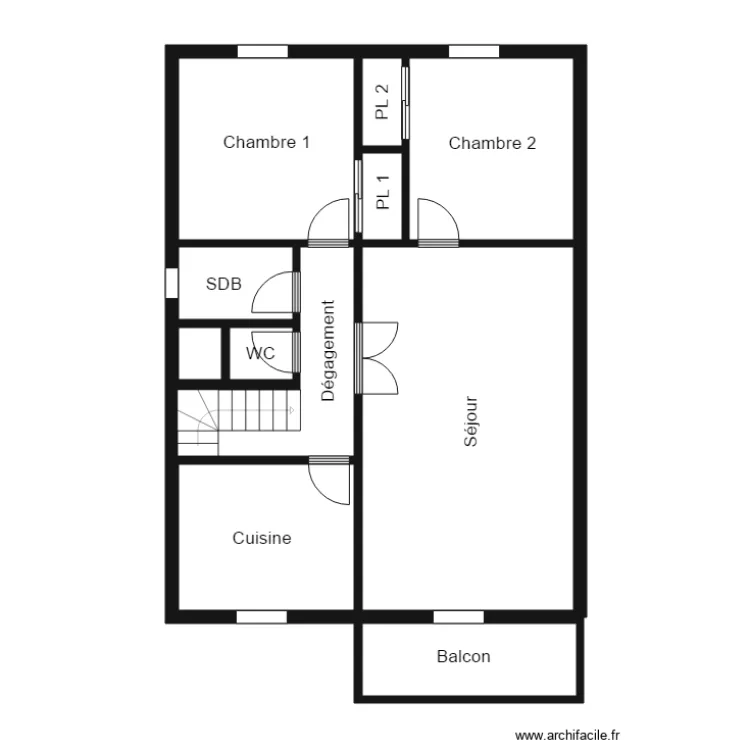 seguy 1 etg. Plan de 