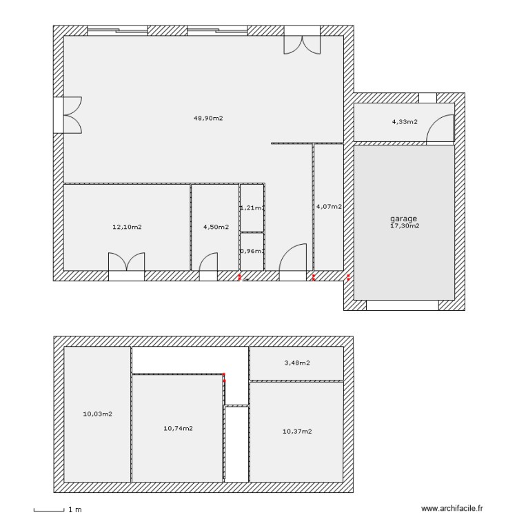 hure. Plan de 0 pièce et 0 m2