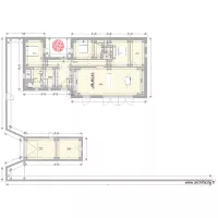 PLAN4B-22 ESSAI-JUIN-WC ET PASSAGE  -sans ouverture NORD-1 juin -134m2